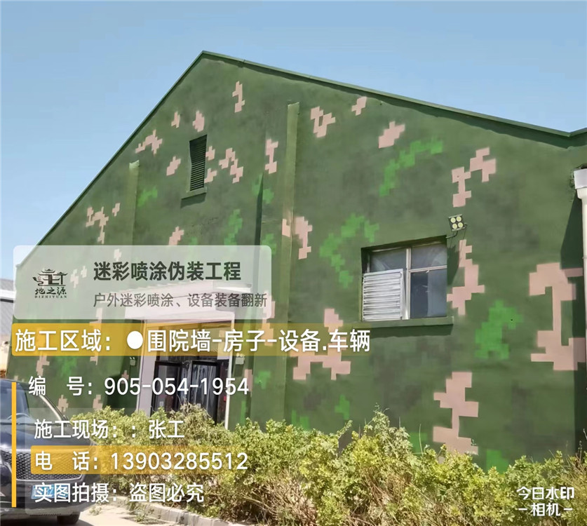 天门外墙数码迷彩漆施工报价清单（100㎡标准墙面测算）